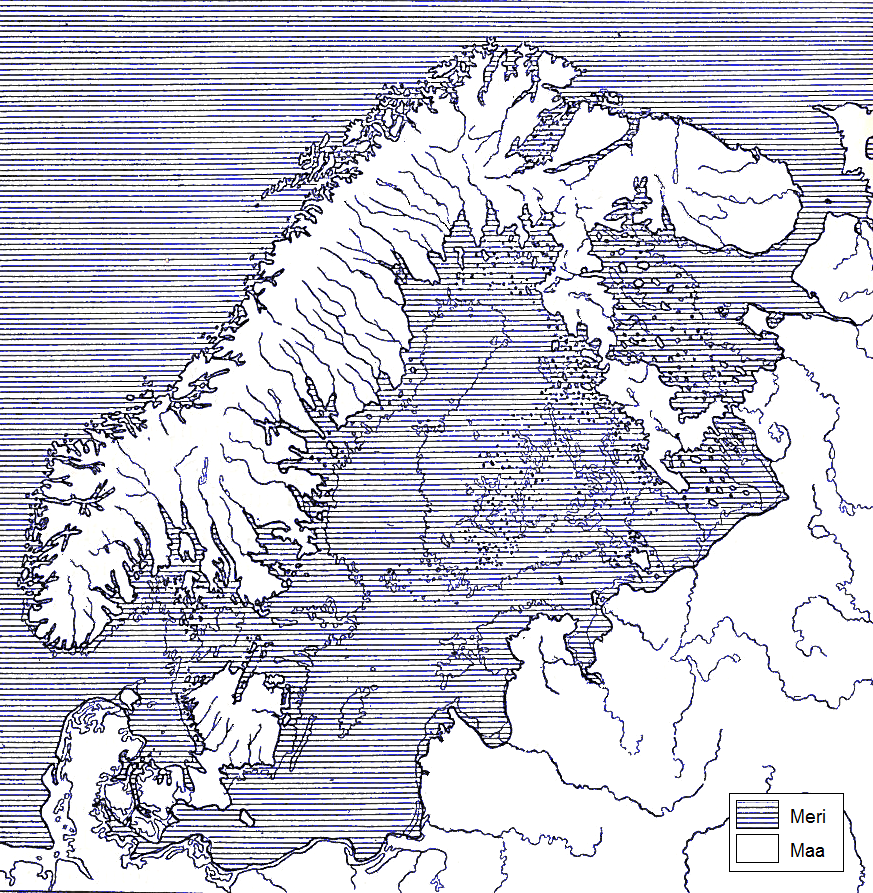 5 1. JOHDANTO Kuva 1: Ylintä rantaa kuvaava kartta aivan 1800-luvun lopulta. Kuva on muokattu Sederholmin (1899) mukaan. Ylimmän rannan korkeutta on tutkittu jo yli sata vuotta.