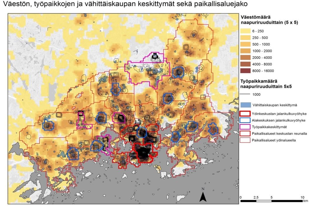 Yhdyskuntarakenne: Ei yksin kantakaupungin laajentamista vaan myös monikeskuksisuutta metropolialueelle Metropolin tulevan kehityksen kannalta kantakaupungin laajentuminen ja joukkoliikenteeseen