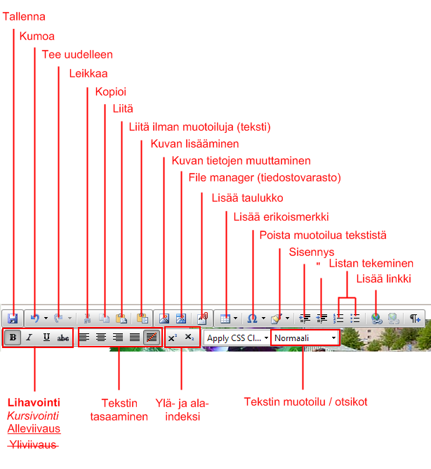 Tallenna tallentaa sivun, jota muokkaat Kumoa peruu viimeisimmän tekemäsi muutoksen (esim.