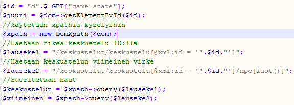 keskustelun hakemiseen. Kuvassa 26 on esitetty tarvittavien hakulausekkeiden määrittelyt. 37 KUVA 26.