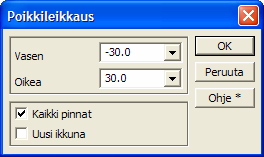 2.4 Maastomalli Aineiston pinnat kolmioidaan kukin erikseen omaksi mallikseen elementtilistaan toiminnolla Maastomalli - Kolmiointi.