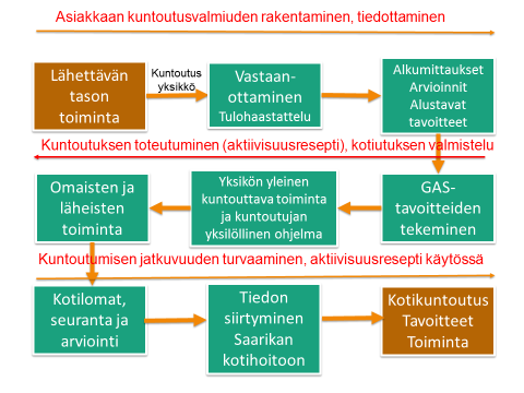 40 Pilotin aikana todettiin eri asiakasprosesseissa samoina toistuvia yhteneviä haasteita, joten tässä raportissa ei ole erikseen kuvattu omaishoidon, erikoissairaanhoidon, palveluohjauksen tai