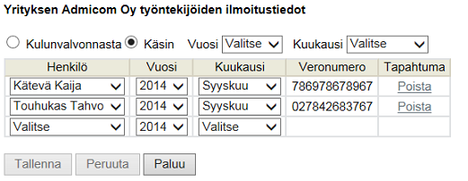 Sivu 6/7 Alihankkijan tietojen ilmoittaminen Jos yrityksesi on työmaalla tilaajan roolissa, voit lisätä uusia urakoitsijoita (alihankkijoita).