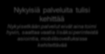 Digitaalisesti/mobiilisti hoidettavia asioita Mitä asioita haluaisit enenevässä määrin hoitaa digitaalisesti/mobiilisti (vs. nykytilanne)?
