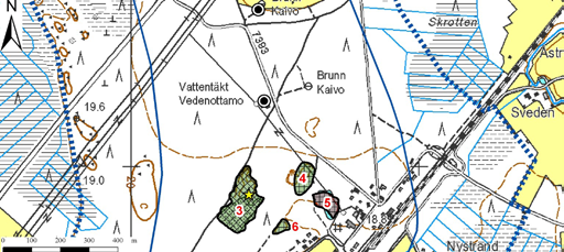 Kuva 393. Soranottoalueet: Gunnarskangan A:n pohjavesialueen pohjoisosa, 1089351A I lk, Uusikaarlepyy.