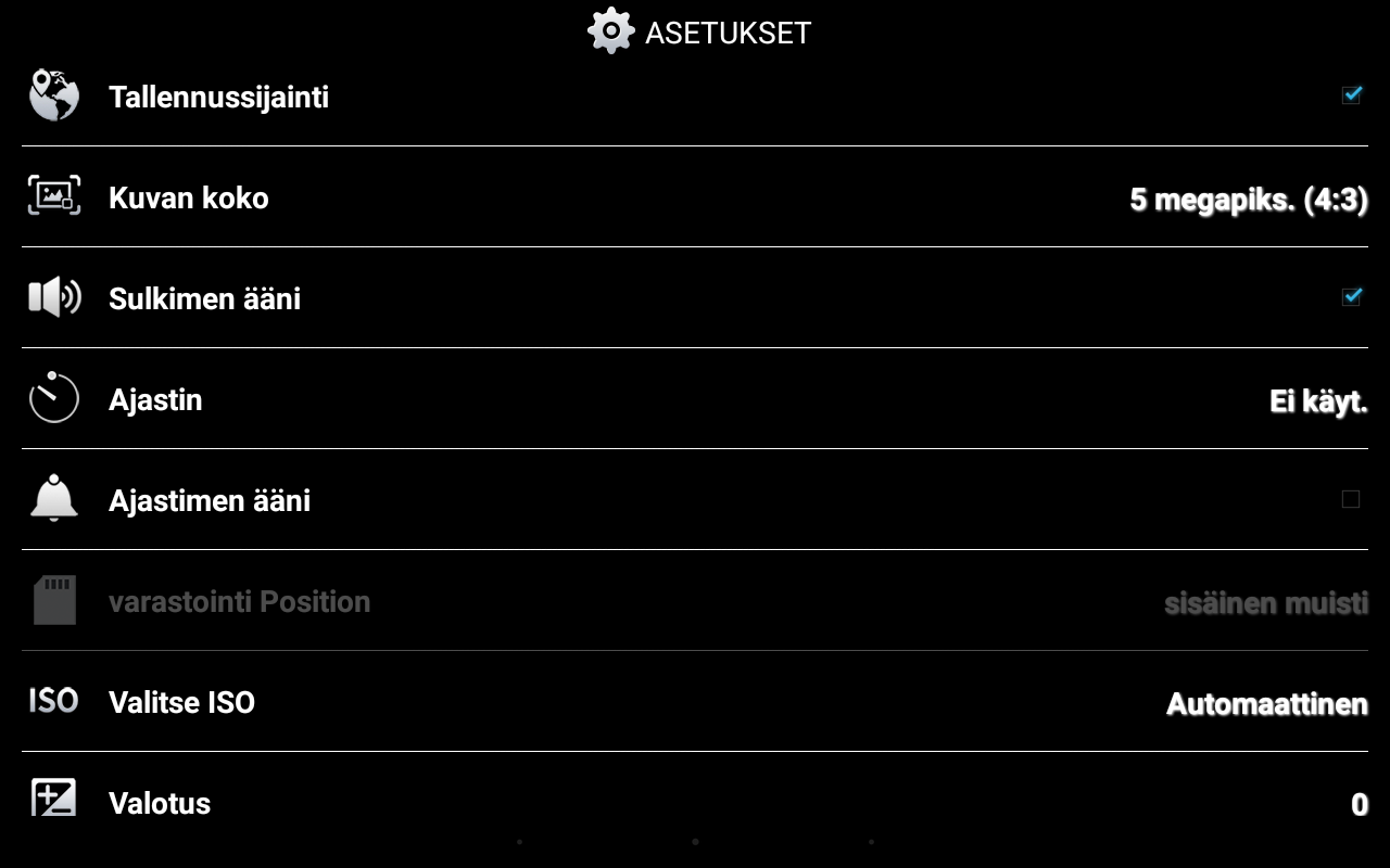 Heikki Aulio 24.01.2016 7 (8) 5 KUVAUSTILAN VAIHTAMINEN Määritä kuvaustila valitsemalla. AUTOmaatti-määritys on sopiva yleismääritys.