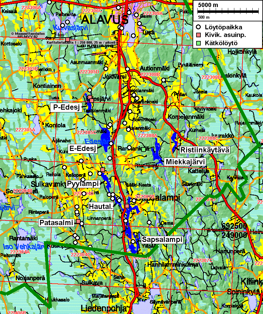 3 Inventointi Inventointi suoritettiin kahdessa osassa. Ensimmäinen maastotyövaihe tehtiin 28.-30.11.2005, jolloin aluetta tutki Timo Jussila yksin.