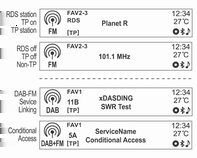 106 Infotainment-järjestelmä Käännä TUNE-säädintä valitaksesi halutun äänensäätöarvon ja paina sitten MENU-painiketta.