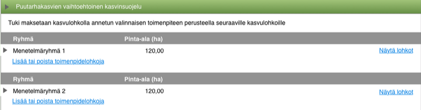 27 Päätukihaku: ympäristökorvaus