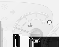 Mittarit ja käyttölaitteet 57 Moottorin jäähdytysnesteen lämpömittari Näyttää jäähdytysnesteen lämpötilan.