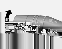 Valaistus 69 Suunta- ja kaistanvaihtovilkut Sammuta suuntavilkku käsin siirtämällä vipu alkuperäiseen asentoonsa.