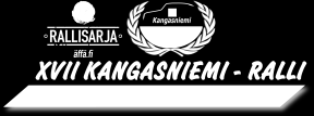 XVII KANGASNIEMI RALLI 6.2.2016 F-Rallisarja II-osakilpailu Tervetuloa XVII Kangasniemi ralliin!