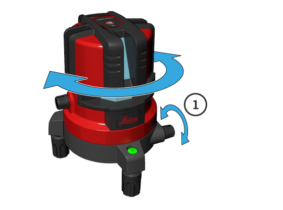 Toiminnot Pystysuorien laserviivojen kohdistus Käännä laitteen