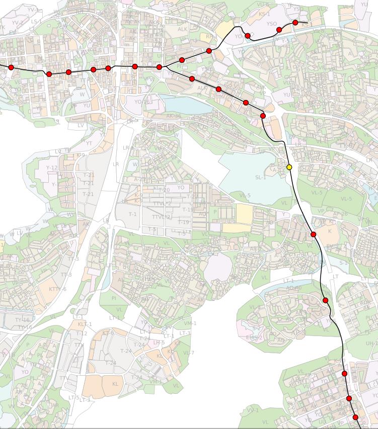 Tunnistettuja rinnakkaishankkeita Osalla 1 Hervantajärven asemakaava-alueen toteutuminen. Tampere3 korkeakoulujen kehittäminen. Varaukset Pohjois-Hervannan nk. keskusakselin maankäytön muutoksiin.