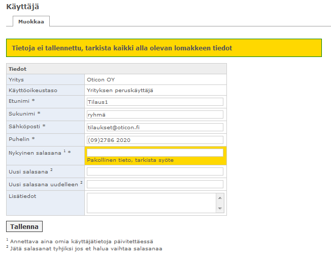 4.4 Raportit Raportit valikosta voit hakea korvakappaletilauksiin liittyviä raportteja. 4.