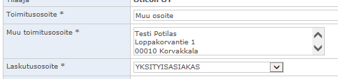 4.1 Uusi tilaus Kun tilaat korvakappaleen, valitse valikkorivistä Uusi tilaus 4.1.1 Potilas ja asiakastietojen täyttämien Täytä huolella kaikki potilasta koskevat kentät.