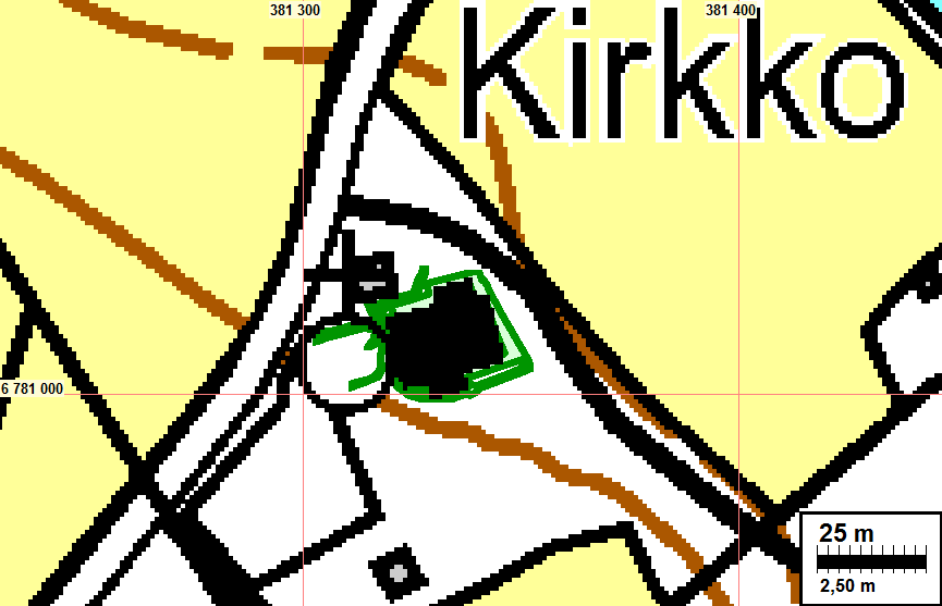 4 Yleiskartat Kartoilla: Tutkimusalue on merkitty vihreällä.