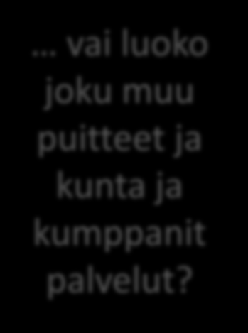 vai luoko joku muu puitteet ja kunta ja kumppanit palvelut?