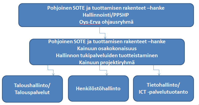 1. Kehittämistyön taustaa Pohjoinen SOTE ja tuottamisen rakenteet -hankkeen hallinnoijana toimi Pohjois-Pohjanmaan sairaanhoitopiirin kuntayhtymä (PPSHP).