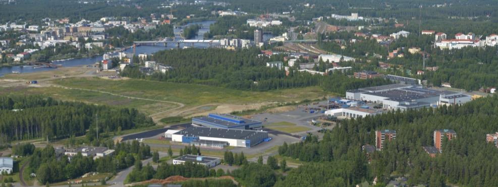 Alue linkittyy Symmetrisen kaupungin kokonaisuuteen vahvasti hankkeen ainutlaatuisuuden vuoksi KESKEISET TOIMIJAT JA VASTUUTAHOT Joensuun yrityskiinteistöt Oy on vastannut hankkeen ohjausryhmän