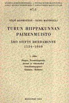 Piispat, hiippakunnat, papistopiispan- ja rovastintarkastukset sekä paimenmuistot Teoksen nimi Julkaisuvuosi SKHST N:o Alennettu hinta Boëtius Murenius' Acta visitatoria 1637 1666.