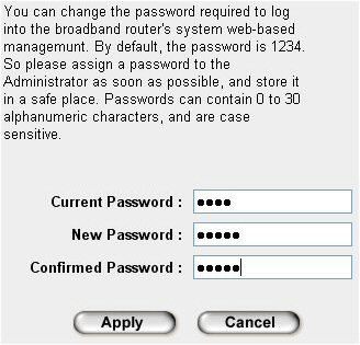 0. Valiset System (Järjestelmä).. Valitse Password Settings (Salasanan asetukset).