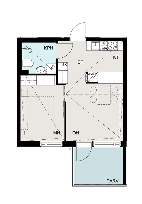 37,5m 2 Rakennus 2: 4.