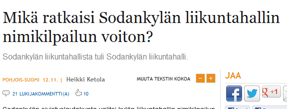 Miksi kilpailu järjestettiin?