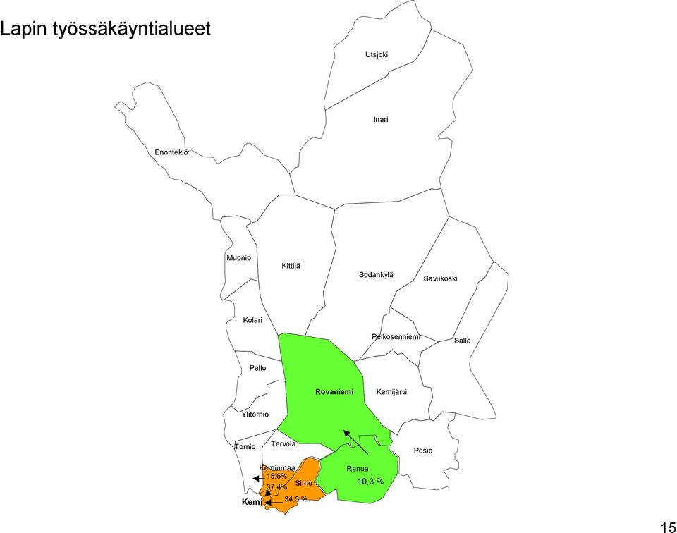 Pello Rovaniemi Kemijärvi Ylitornio Tornio Tervola