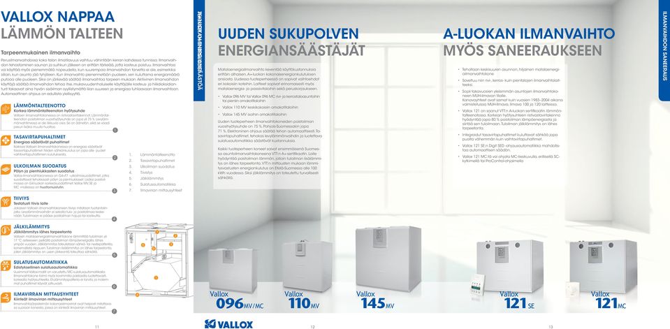 Ilmanvaihtoa voi käyttää myös pienemmällä nopeudella, kun suurempaa ilmanvaihdon tarvetta ei ole, esimerkiksi silloin, kun asunto jää tyhjilleen.