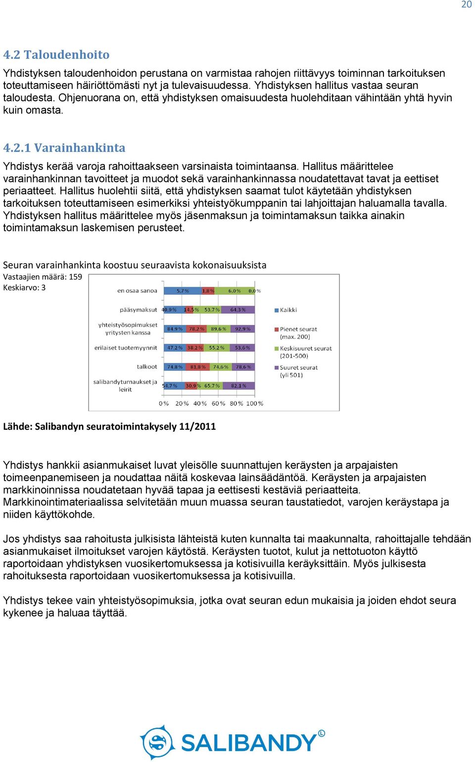 1 Varainhankinta Yhdistys kerää varoja rahoittaakseen varsinaista toimintaansa.