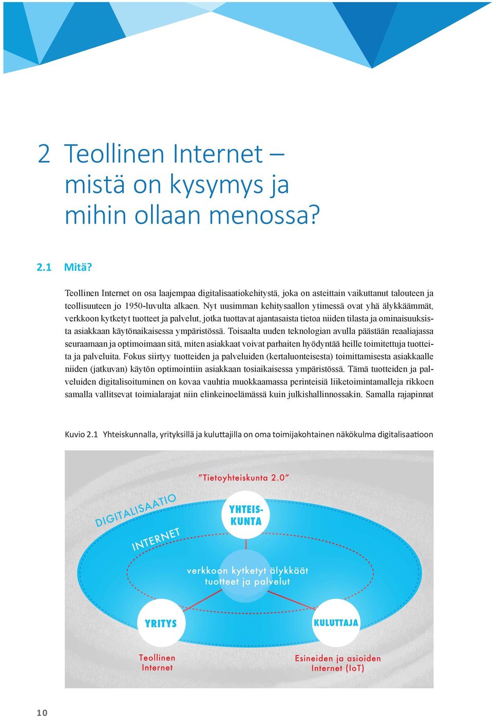 Kun yritysten sekä sisäiset liiketoimintaprosessit että myytävät tuotteet ja palvelut kytketään verkkoon, datan merkitys liiketoiminnalle korostuu entisestään ja syntyy uusia datapohjaisia,