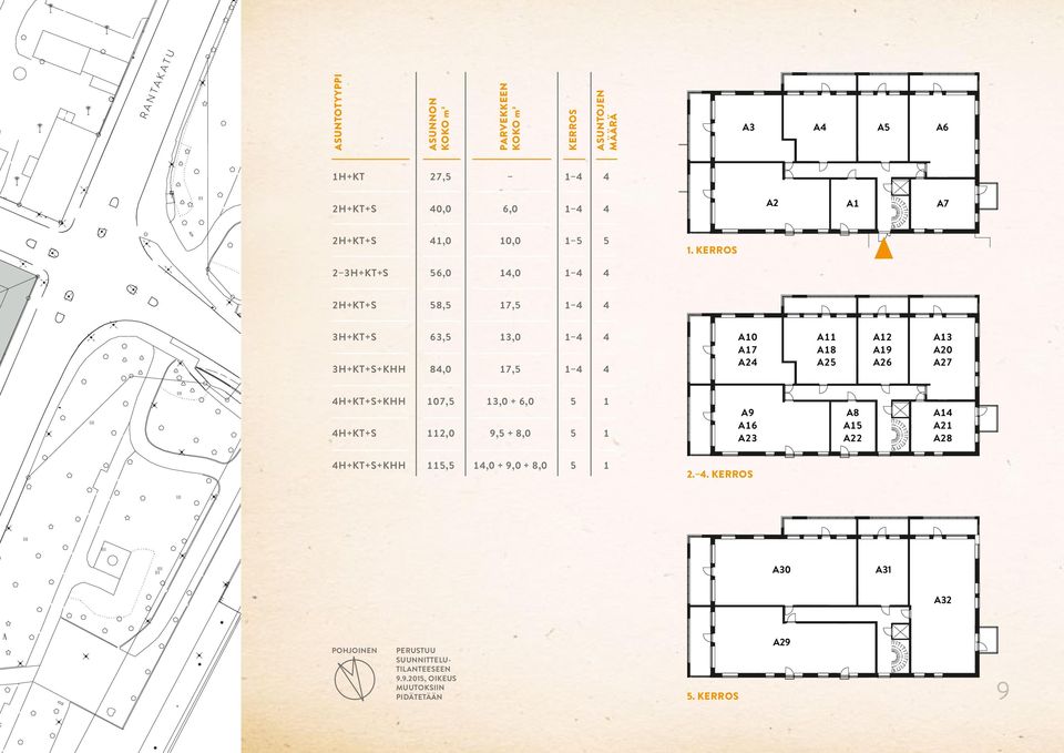 kerros 2 3h+kt+s 56,0 14,0 1 4 4 2h+kt+s 58,5 17,5 1 4 4 3h+kt+s 63,5 13,0 1 4 4 3h+kt+s+khh 84,0 17,5 1 4 4 A10 A17 A24 A11 A18 A25 A12 A19 A26