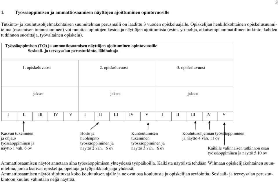 yo-pohja, aikaisempi ammatillinen tutkinto, kahden tutkinnon suorittaja, työvaltainen opiskelu).