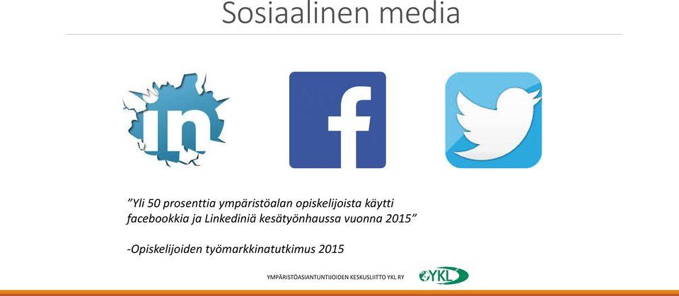 facebookkia ja Linkediniä kesätyönhaussa