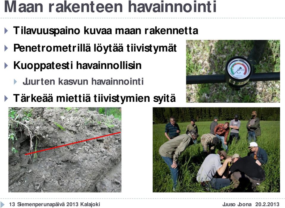 havainnollisin Juurten kasvun havainnointi Tärkeää miettiä