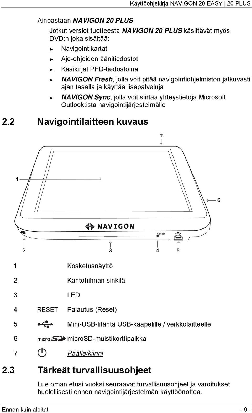 navigointijärjestelmälle 2.