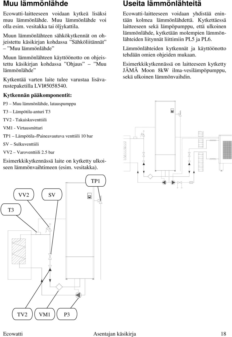 varten laite tulee varustaa lisävarustepaketilla LVI#5058540.