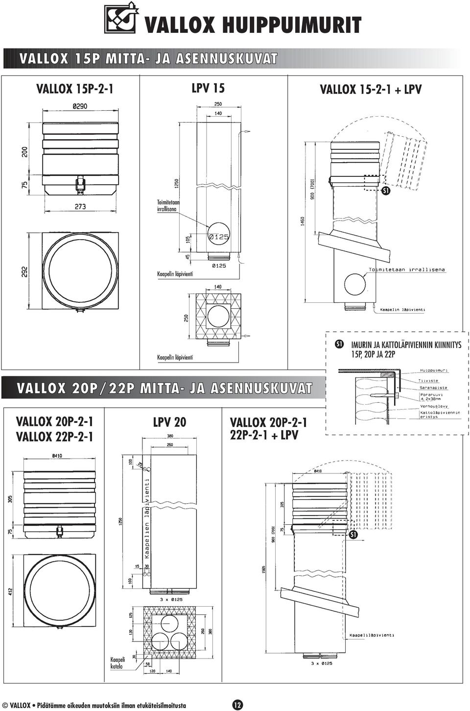 VALLOX 2P/22P