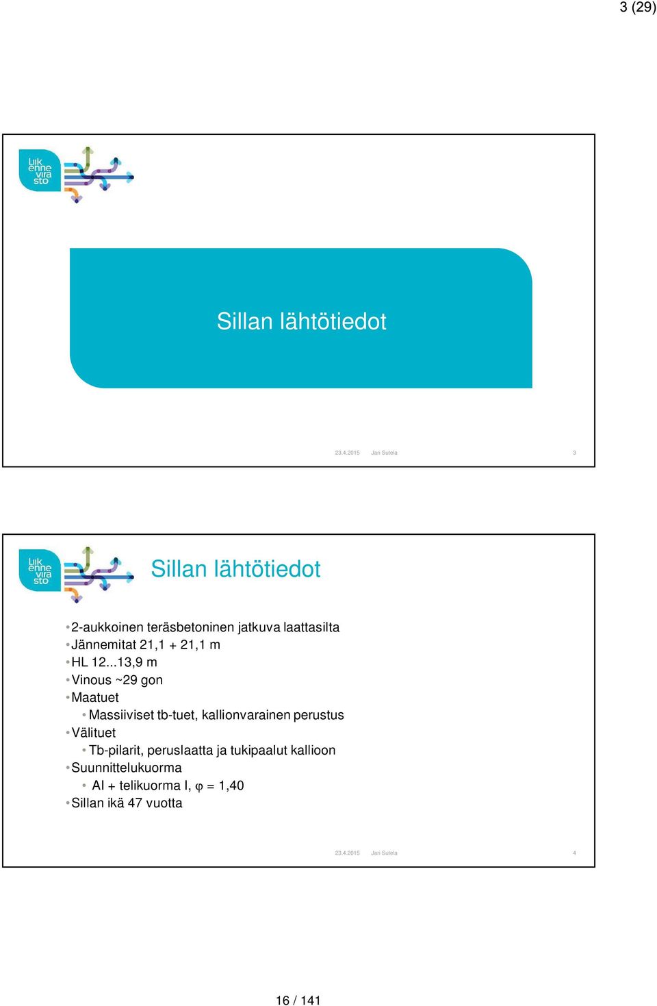 Jännemitat 21,1 + 21,1 m HL 12.