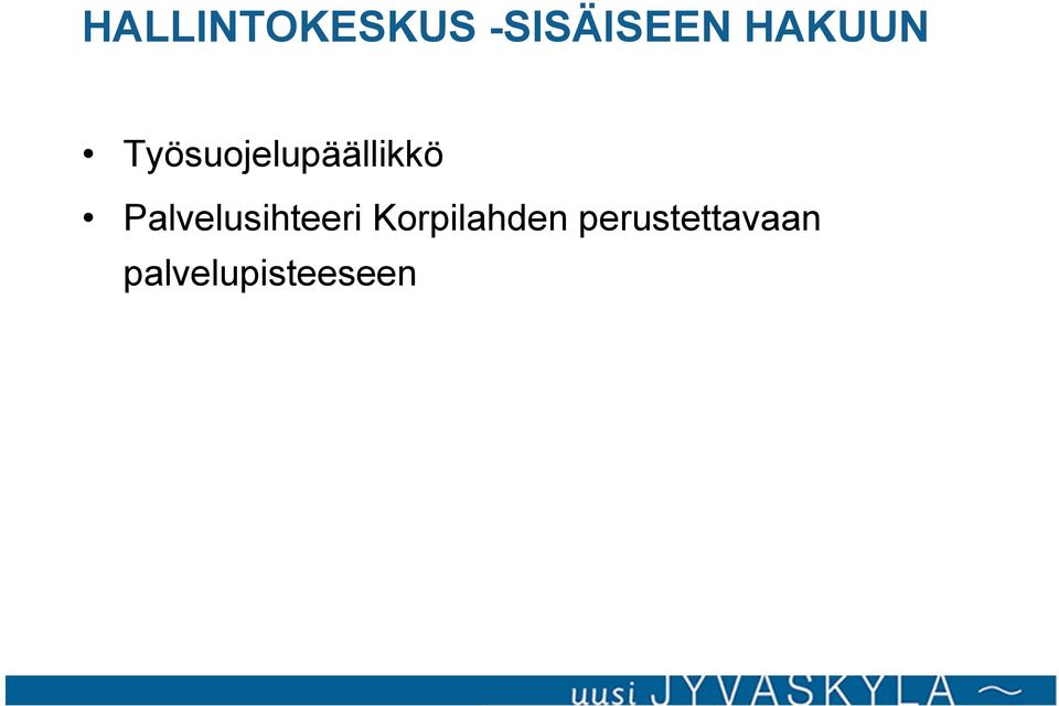 Palvelusihteeri Korpilahden