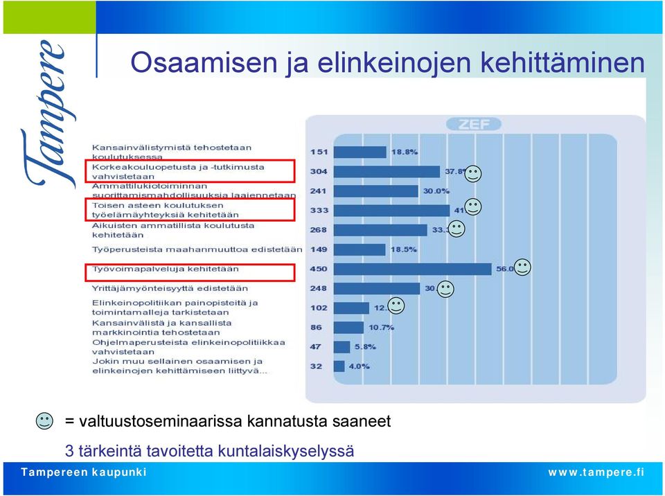 valtuustoseminaarissa