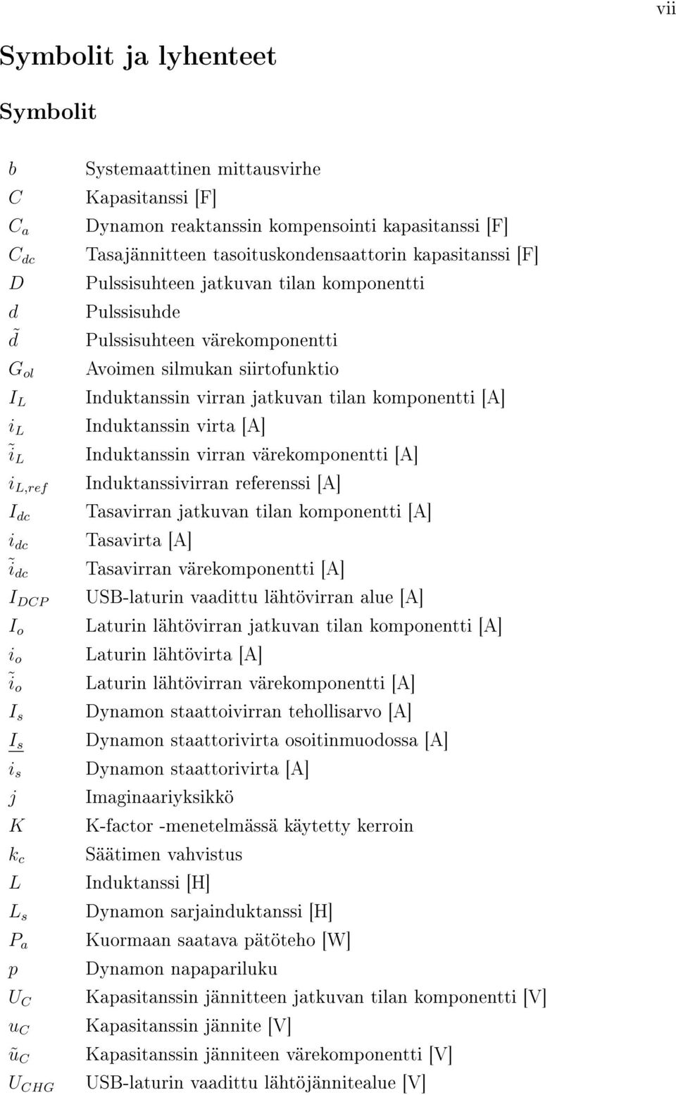 värekomponentti Avoimen silmukan siirtofunktio Induktanssin virran jatkuvan tilan komponentti [A] Induktanssin virta [A] Induktanssin virran värekomponentti [A] Induktanssivirran referenssi [A]