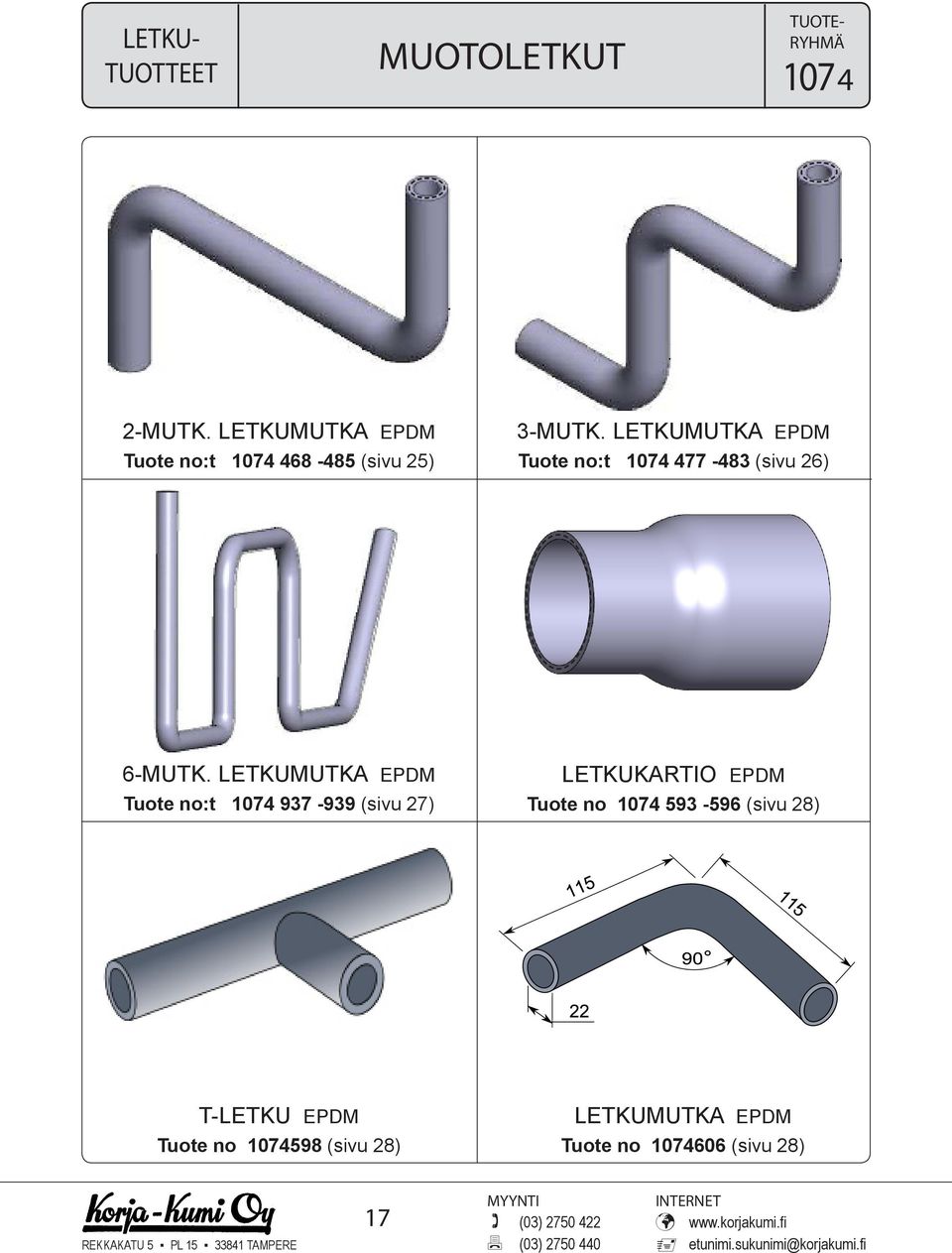 LETKUMUTKA EPDM Tuote no:t 1074 477-483 (sivu 26) 6-MUTK.