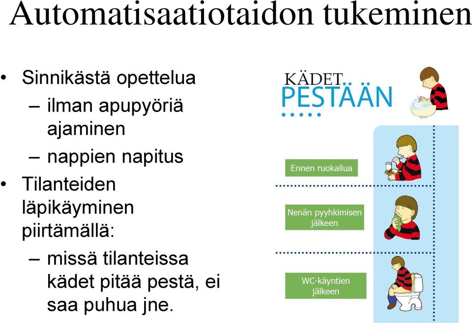 napitus Tilanteiden läpikäyminen piirtämällä: