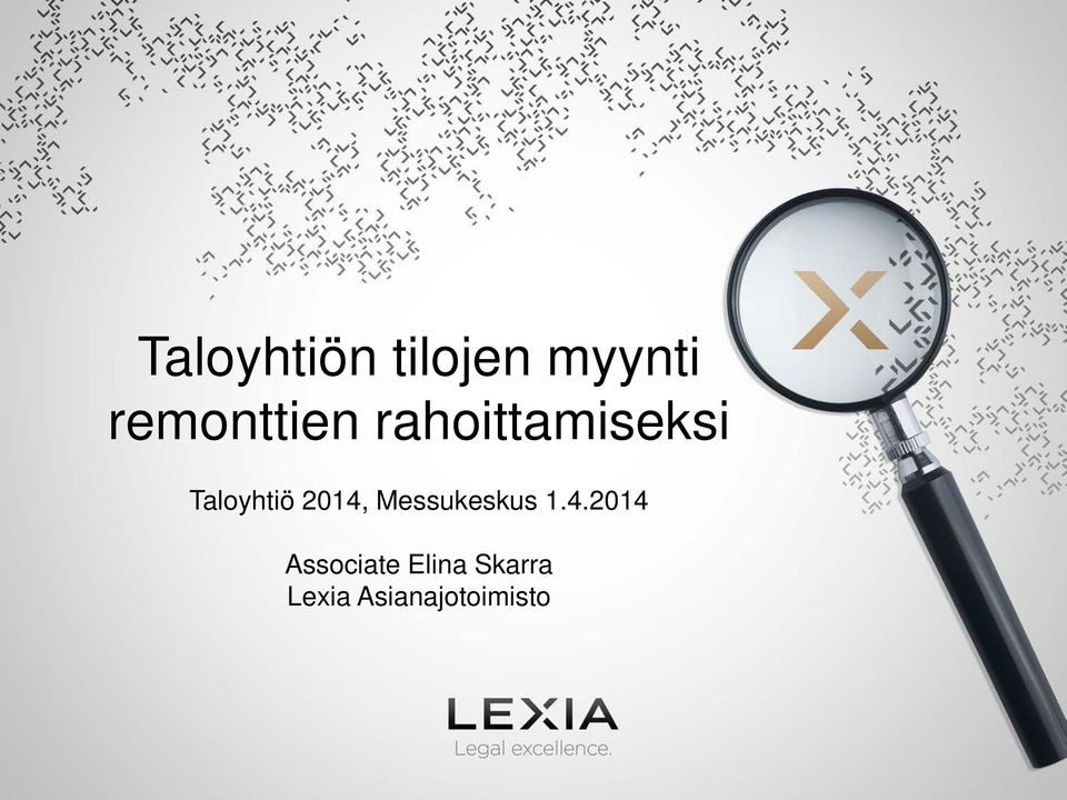 Taloyhtiö 2014,