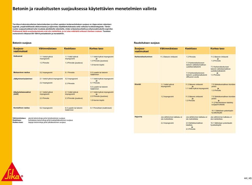 Tämän vuoksi suoushankkeet tulisi muokata yksittäisille rakenteille, niiden erityisolosuhteille erityisvaatimuksille sopiviksi.