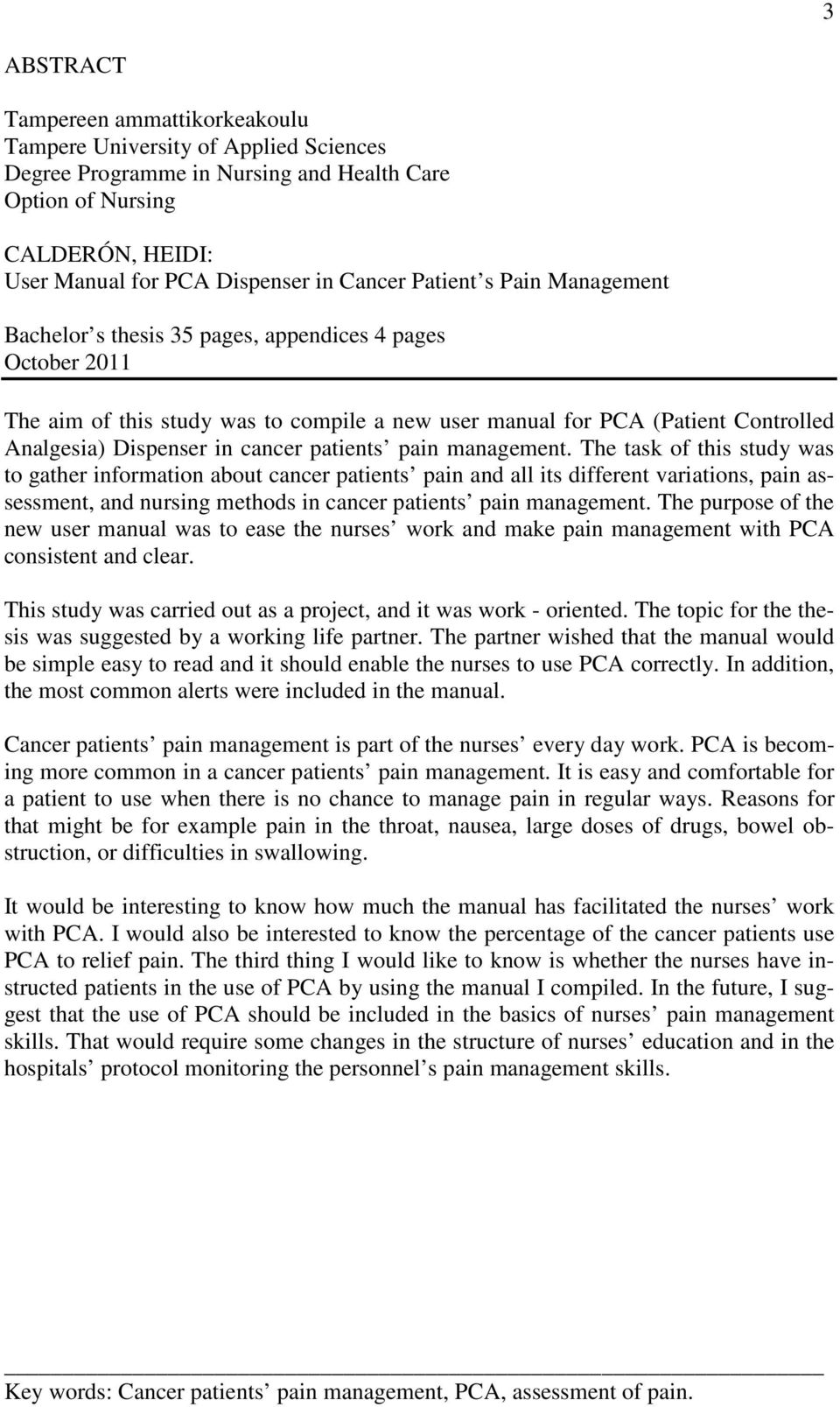 patients pain management.
