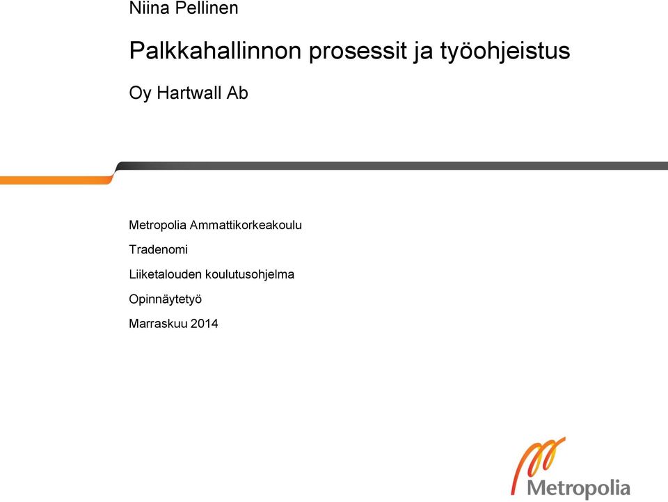 Ammattikorkeakoulu Tradenomi Liiketalouden