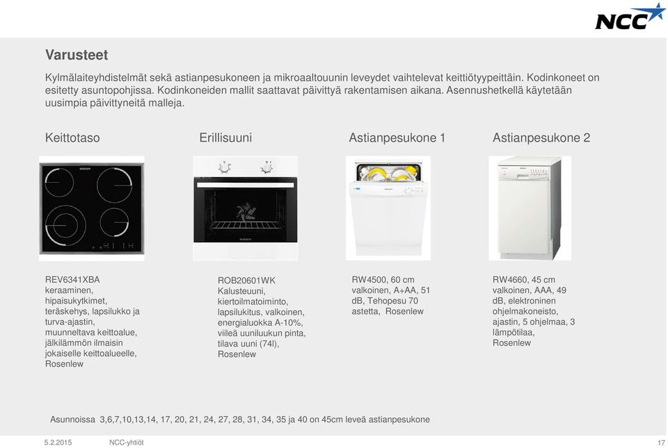 Keittotaso Erillisuuni Astianpesukone 1 Astianpesukone 2 REV6341XBA keraaminen, hipaisukytkimet, teräskehys, lapsilukko ja turva-ajastin, muunneltava keittoalue, jälkilämmön ilmaisin jokaiselle